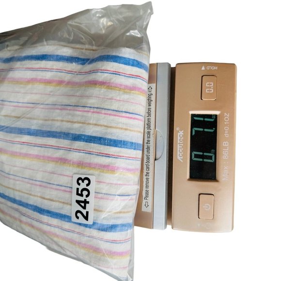 Gap Womens Multicolor Striped Long Sleeve Blouse M Lightweight Cotton & Linen - Picture 6 of 6